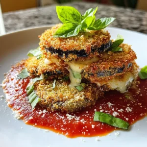 Crispy Baked Eggplant Parmesan | Golden, Cheesy & Guilt-Free Comfort!