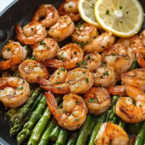 lemon garlic shrimp and asparagus