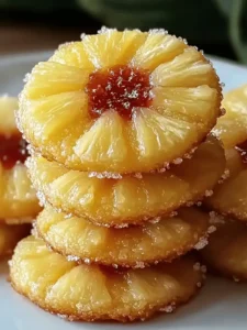 Pineapple Upside Down Sugar Cookies